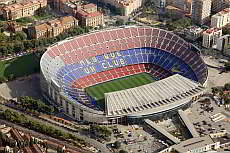 Camp Nou, tha largest football stadium in Europe