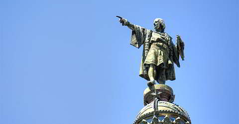 Columbus monument in Barcelona