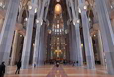 Bildergalerie des Innenraums der Sagrada Familia