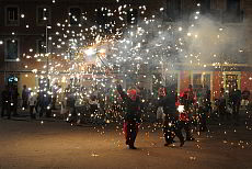 The celebrations of the holiday Sant Joan in Barcelona