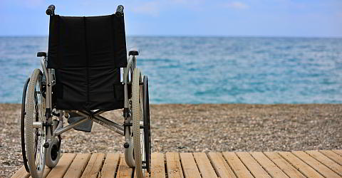 The beach is accessible by wheelchair
