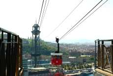 Up to the Montjuïc by cable car and funicular